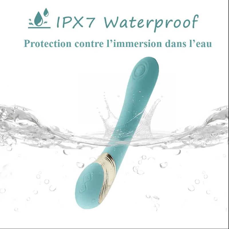 Le sextoy sous des éclaboussures d’eau : waterproof IPX7